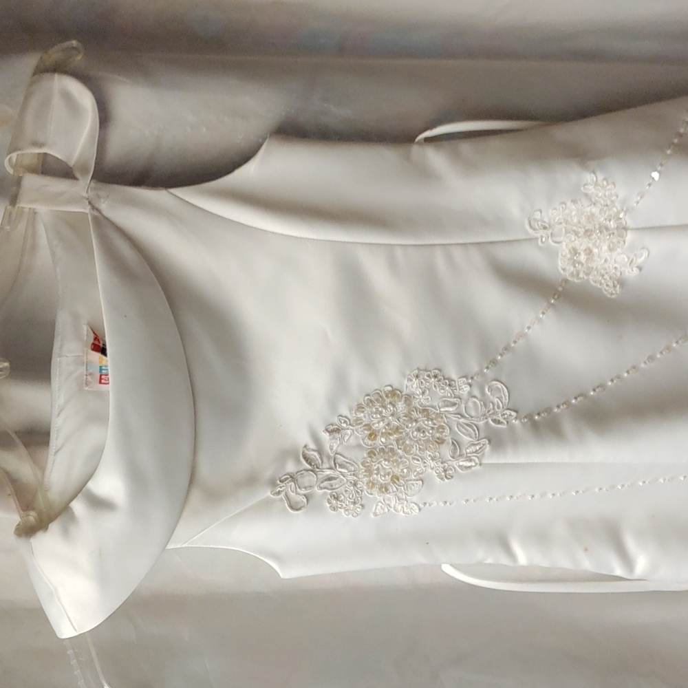 White beaded dress